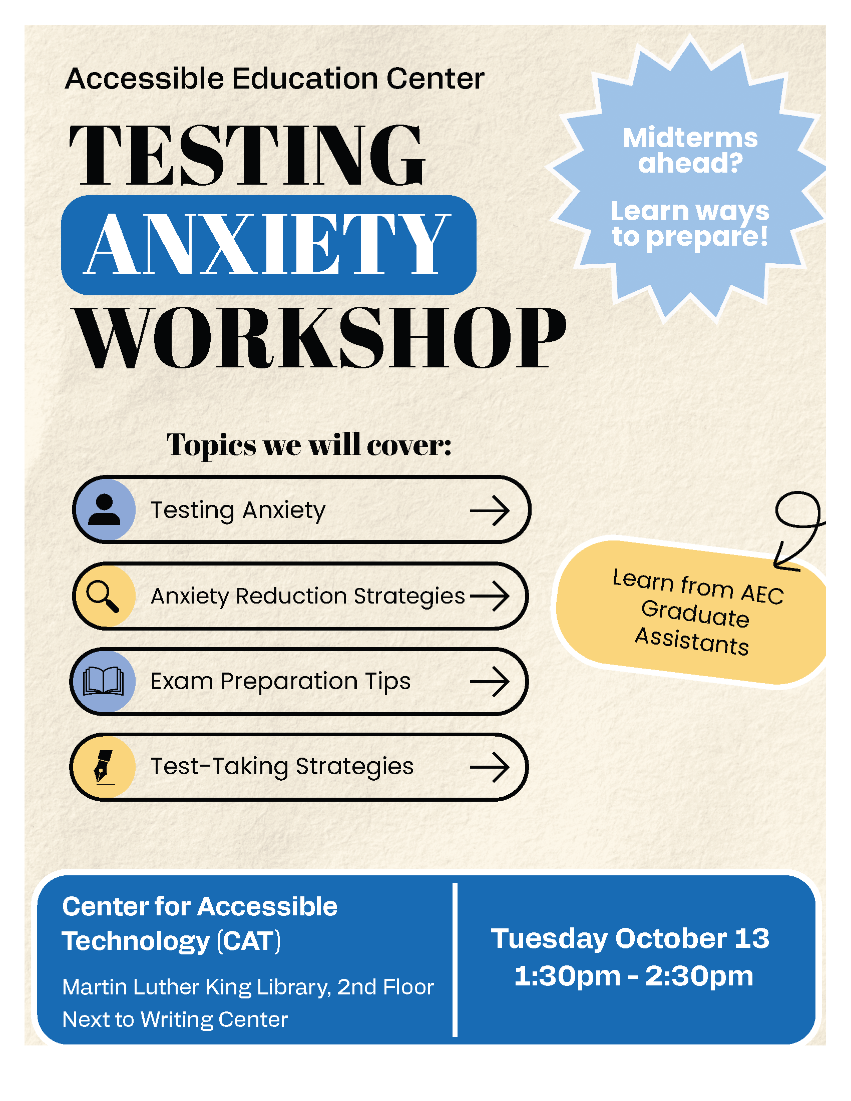 Testing Anxiety Workshop