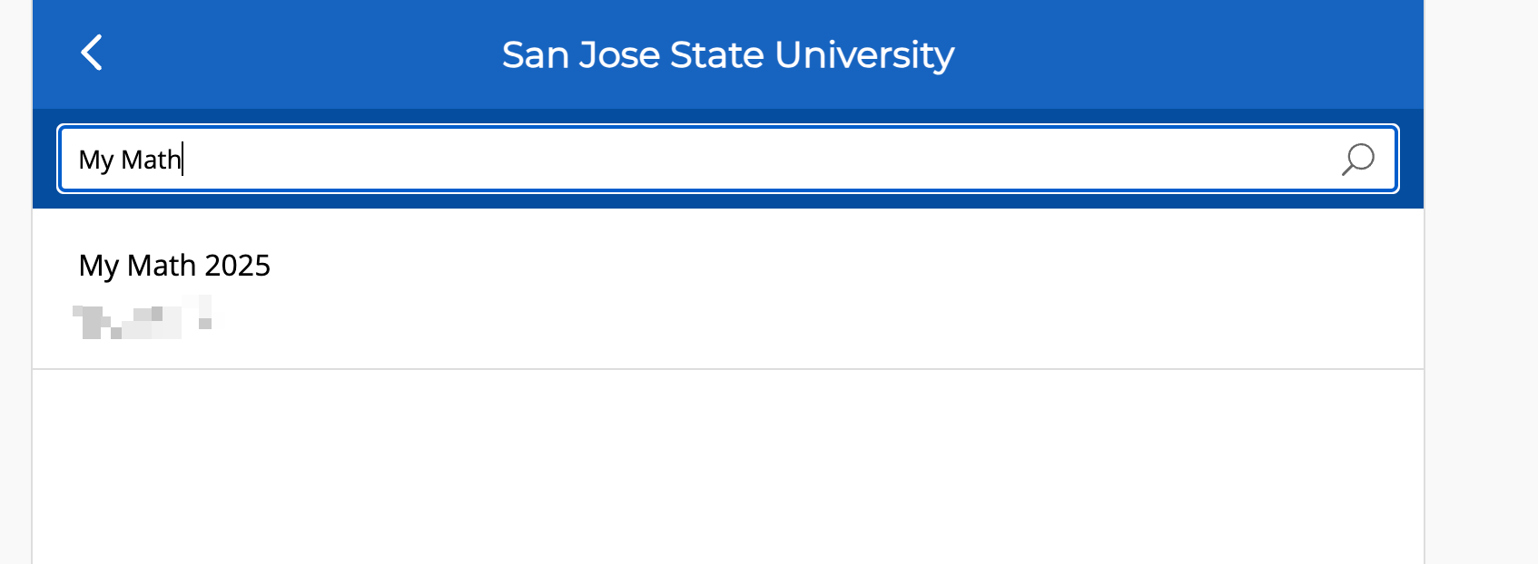search course by name