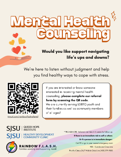mental health counseling flyer