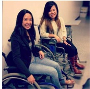 TR Students in Wheel Chairs