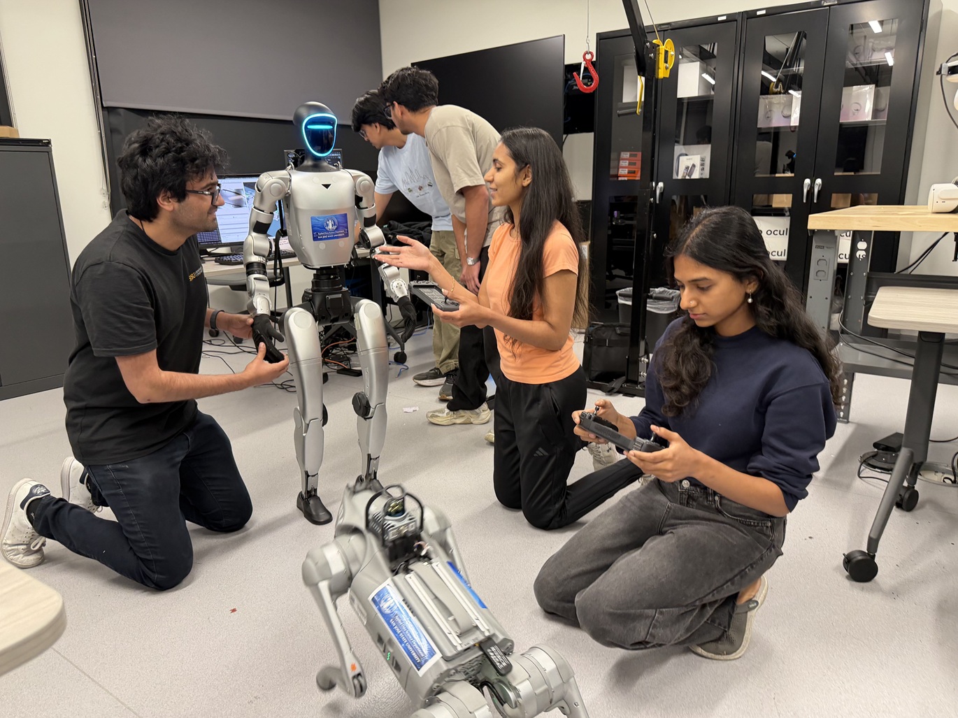 photo of students building robot