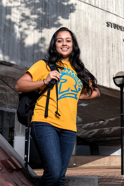 Female SJSU student