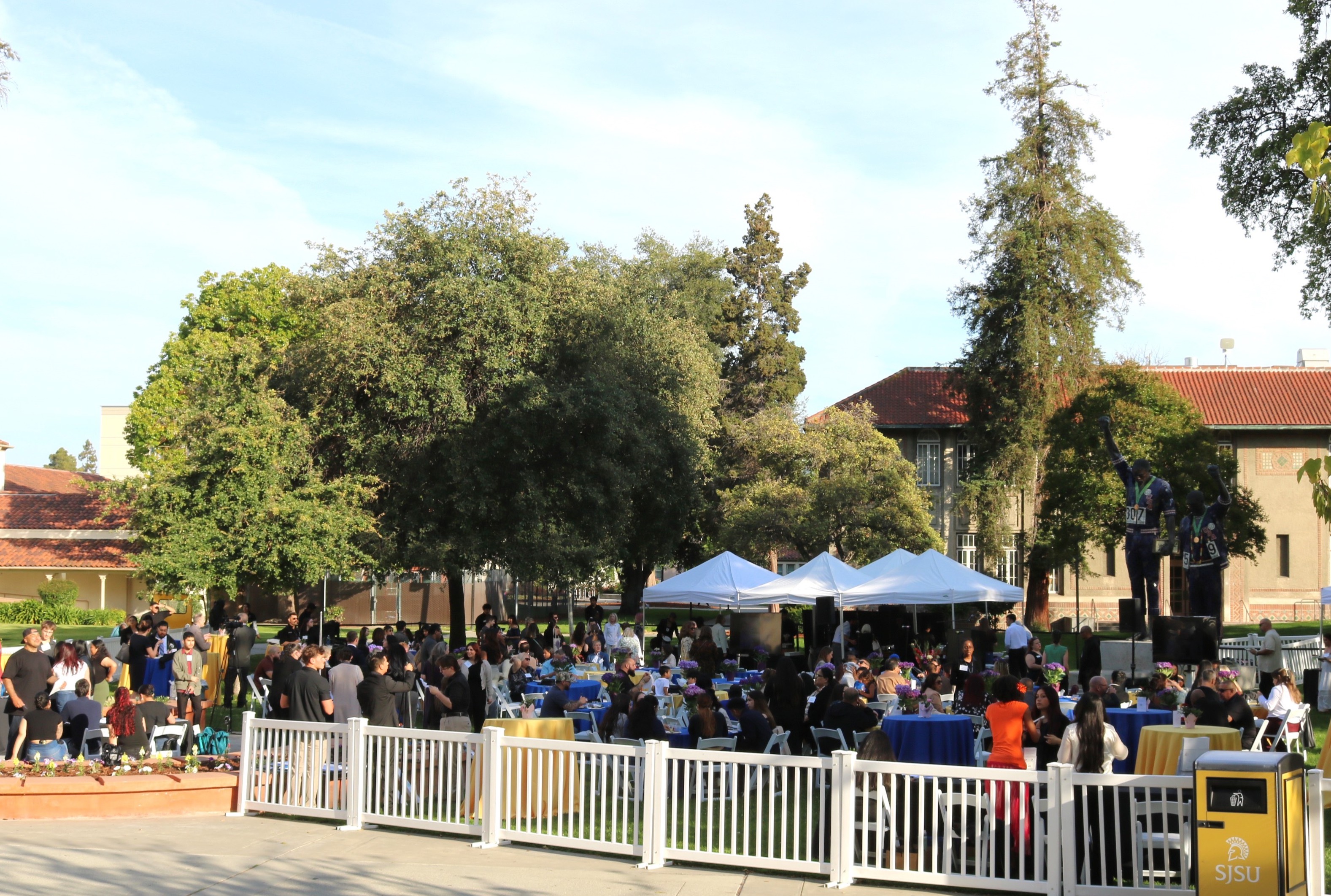 Attendees in the 15-year celebration