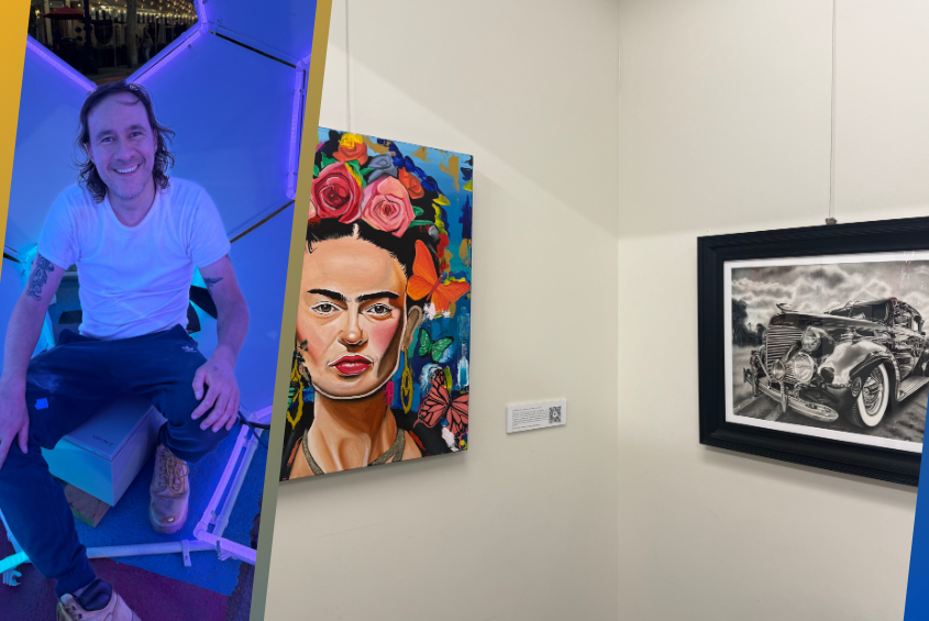 Assistant professor of art Esteban Garcia Bravo.
