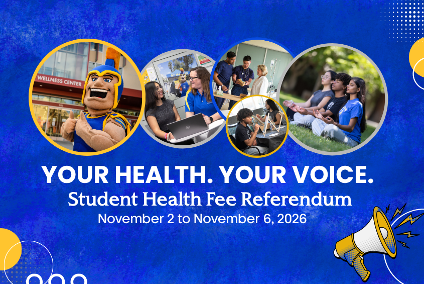 Student Health Fee Referendum from November 2 to November 6, 2026.